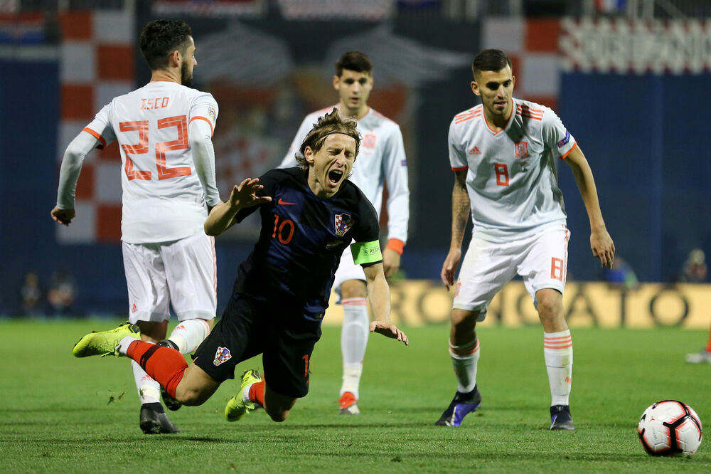 Luka Modrić, Isko, Dani Sebaljos, Hrvatska, Španija, Foto: Reuters