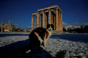 Snijeg u Atini, rekordno niske temperature u Grčkoj