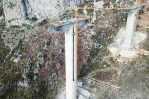 CRBC: Izlivena trećina rasponske konstrukcije mosta Moračica