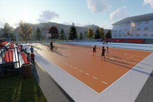 Grade se sportski tereni kod osnovne škole u Plavu