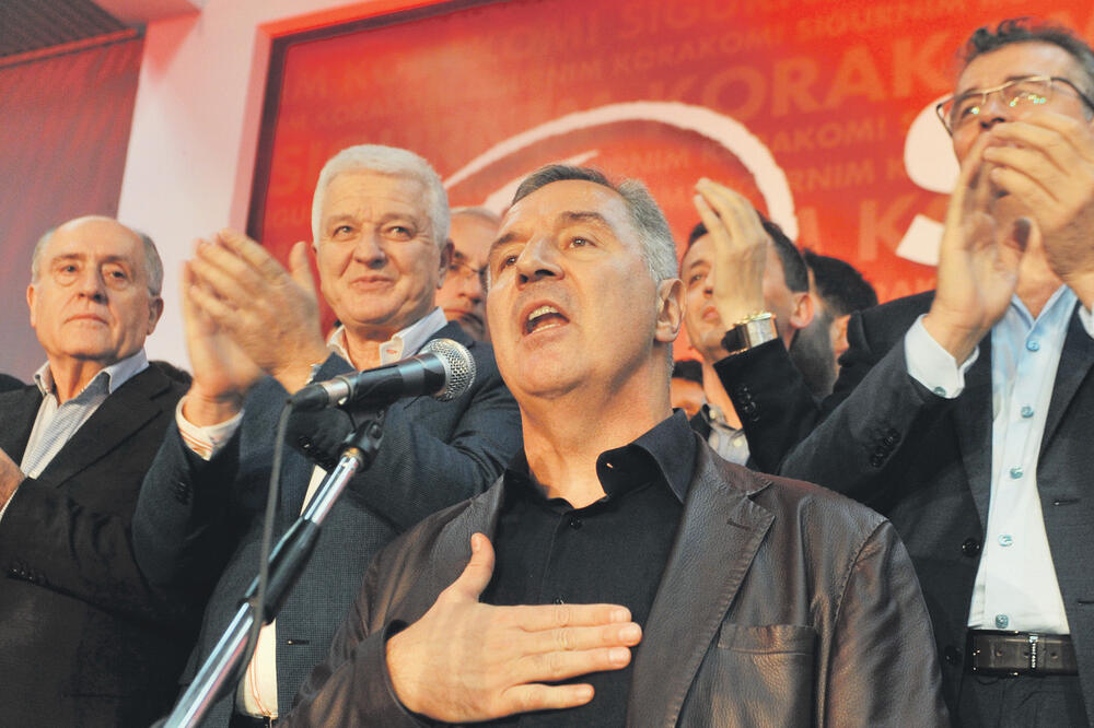 DPS, Milo Đukanović, Branimir Gvozdenović, Duško Marković, Branimir Gvozdenović, Foto: Savo Prelević