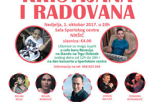 Pjesmom za Kristijana i Radovana: Humanitarni koncert u Nikšiću 1....