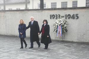 Potpredsjednik SAD Majk Pens posjetio bivši nacistički logor Dahau