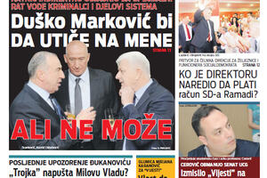 U "Vijestima" čitajte: Duško Marković hoće da utiče na mene