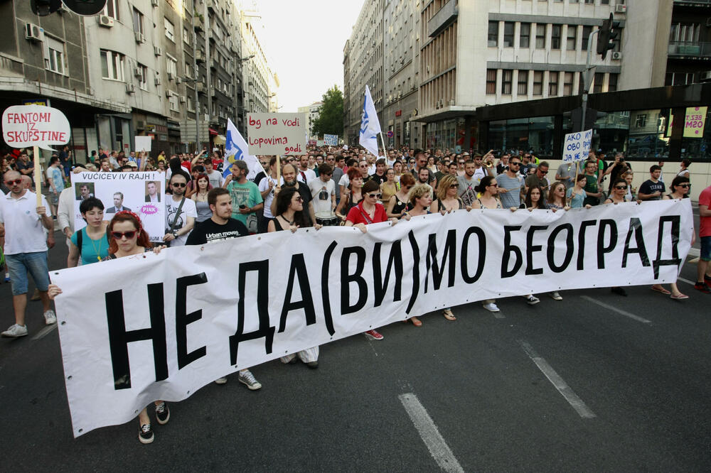 protest Beograd, Foto: Beta-AP