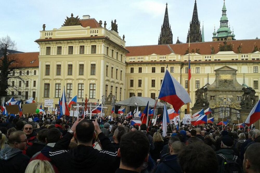 Prag protesti, Foto: Twitter