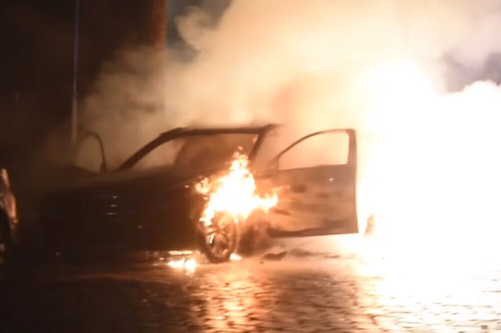 zapaljen auto, Njemačka, Foto: Youtube screenshot