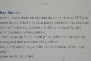 Kovačević: DPS ucijenio Borovića, imamo dokaze