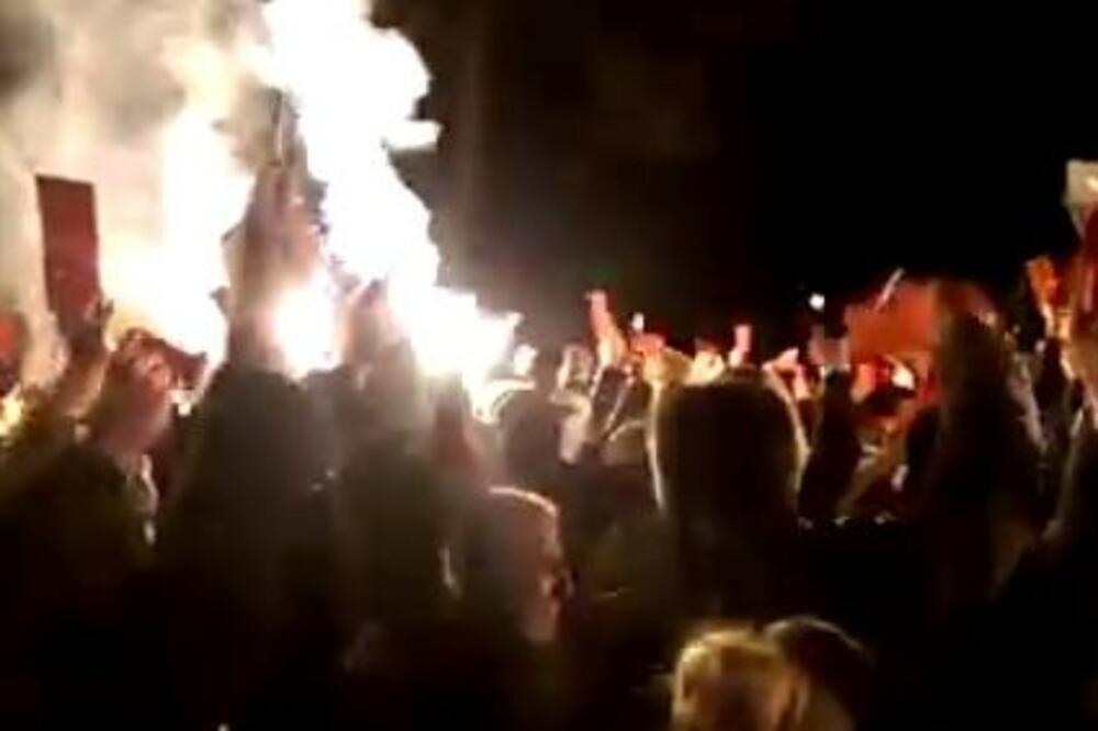 Demokratski front protest, Foto: Screenshot (YouTube)