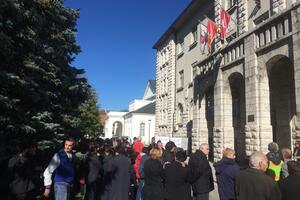 Cetinje: Protest bivših radnika "Košute"
