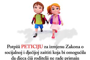 Podgorica: U utorak potpisivanje peticije za dječiji dodatak