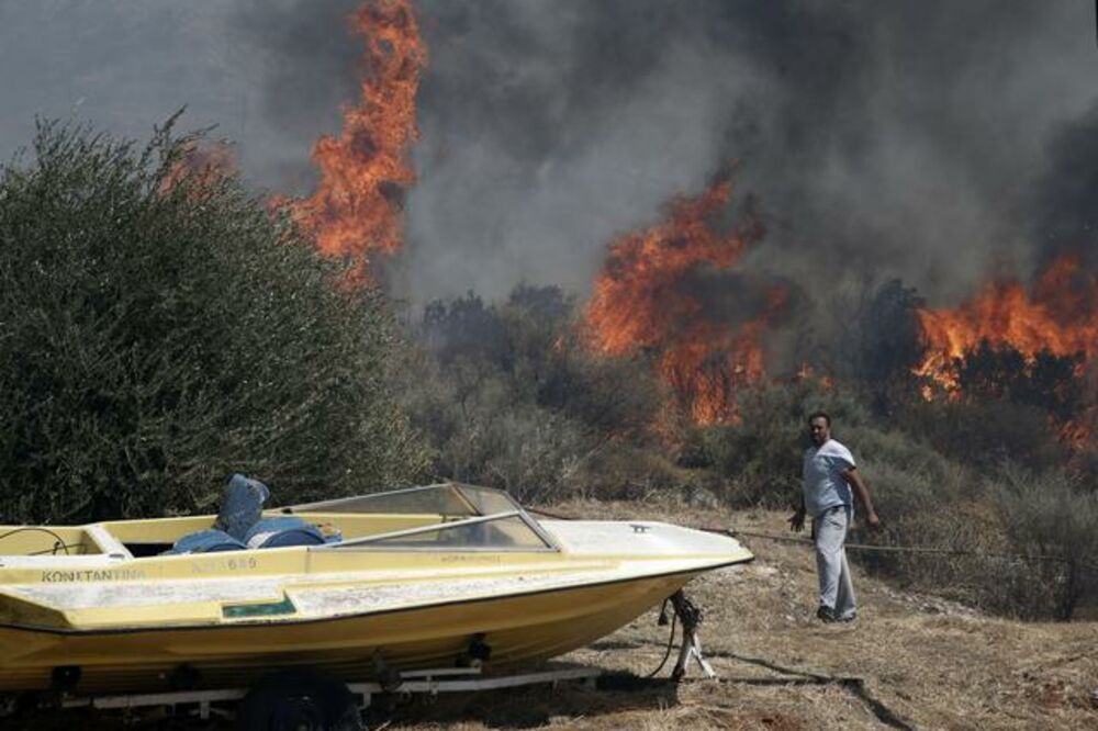 Grčka, Atina, požar, Foto: Reuters