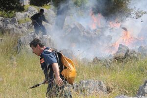 Podgorica: U toku gašenje požar na Malom brdu
