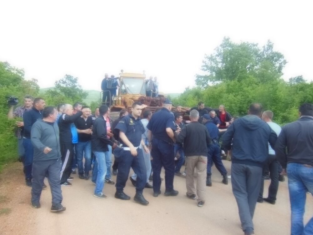 radnici Boksita, protest