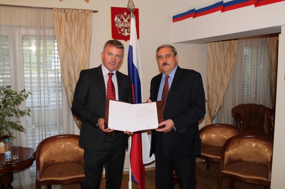 Boro Đukić, Andrej Nesterenko, Foto: Ambasada Rusije