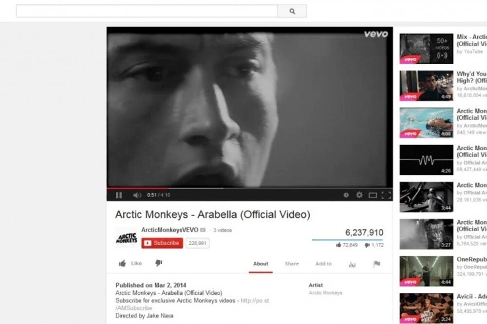 Arctic Monkeys, Youtube, Foto: Screenshot (YouTube)