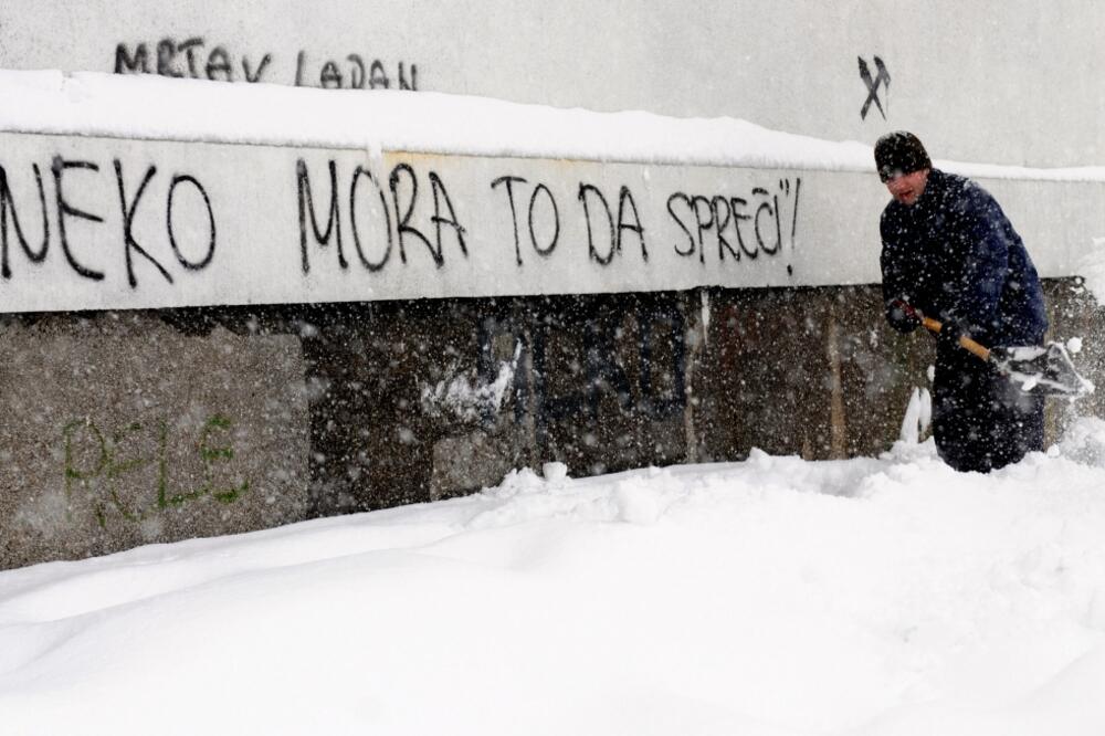 Podgorica, snijeg, Foto: Vesko Belojević