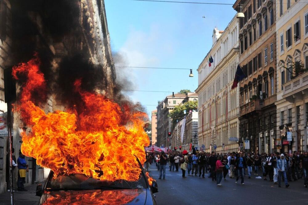 protest Italija, Foto: AFP