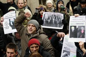 Slab odziv na antivladinom skupu u Zagrebu