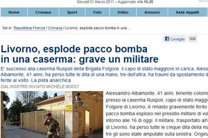 Vojnik povrijeđen u eksploziji paketa bombe u Italiji
