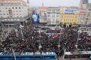 Održan još jedan antivladin protest u Zagrebu
