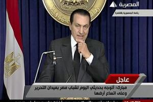 Mubarak ne odlazi sa vlasti. Narod na trgu viče: Odlazi!