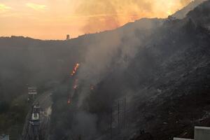 Ugašen požar na brdu Spas iznad Budve
