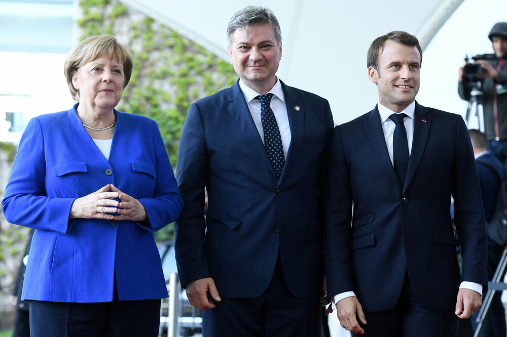 Zvizdić sa Merkelovom i Makronom, Foto: Reuters