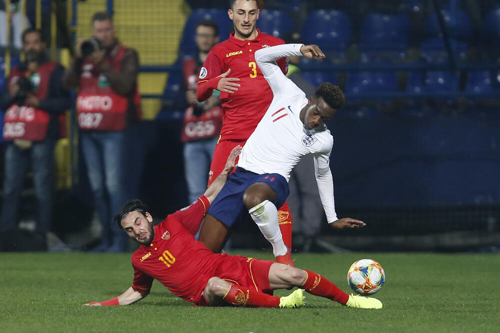 Sa utakmice Crna Gora - Engleska, Foto: AP