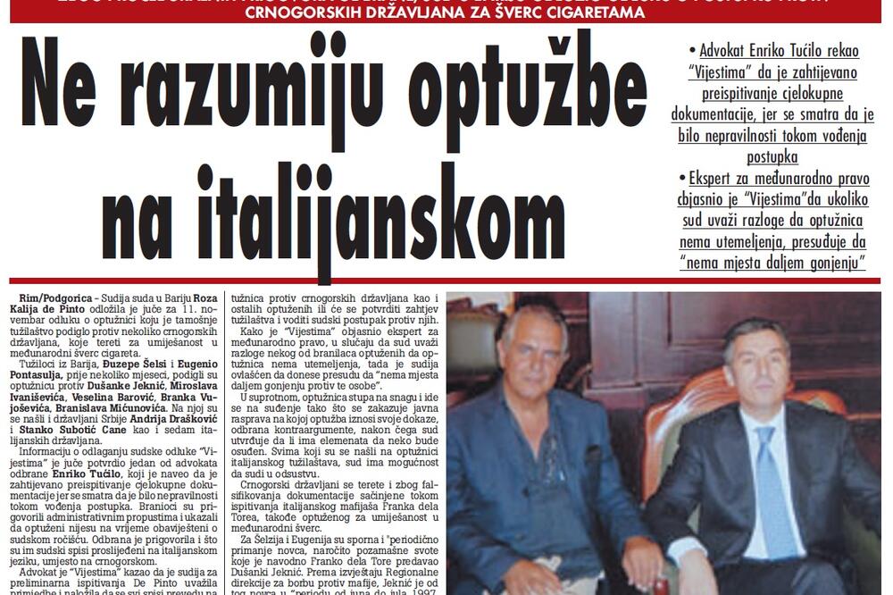 "Vijesti", 4. jun 2009., Foto: Arhiva Vijesti