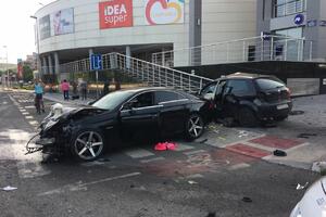 Udes u Podgorici: Ženska osoba teže povrijeđena, uhapšen vozač...