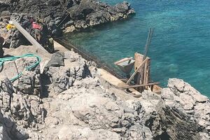 Morsko dobro prijavilo betoniranje obale kod rta Platamuni