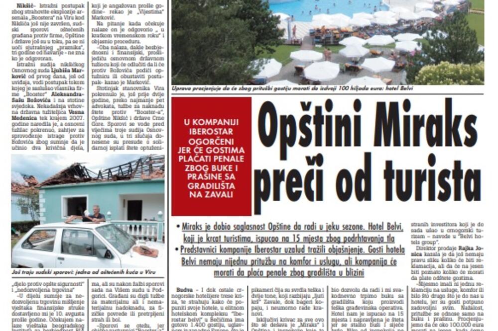 Vijesti, 6. jul 2009., Foto: Arhiva Vijesti