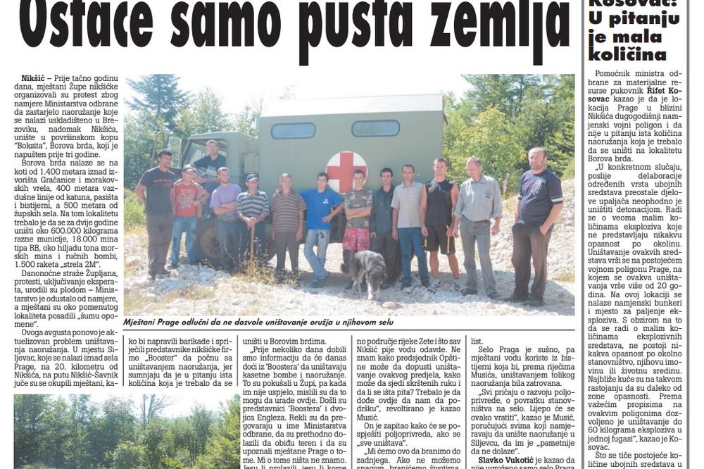 Vijesti, 19. avgust 2009., Foto: Arhiva Vijesti