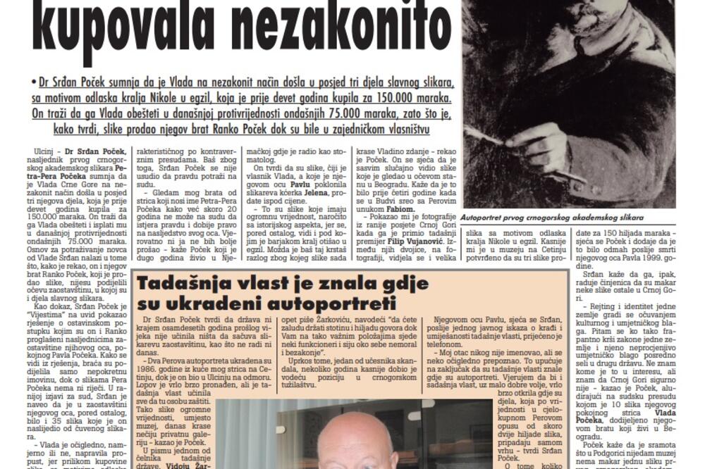 Strana "Vijesti" od 28. septembra 2009.