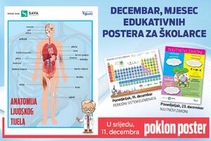 Poklon poster – anatomija ljudskog tijela