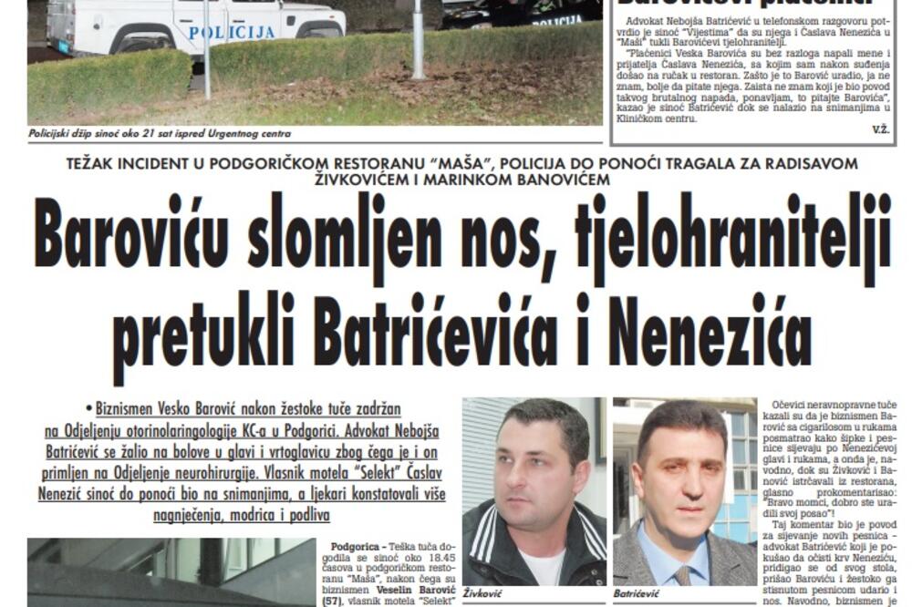 Strana "Vijesti" od 12. decembra 2009., Foto: Arhiva Vijesti