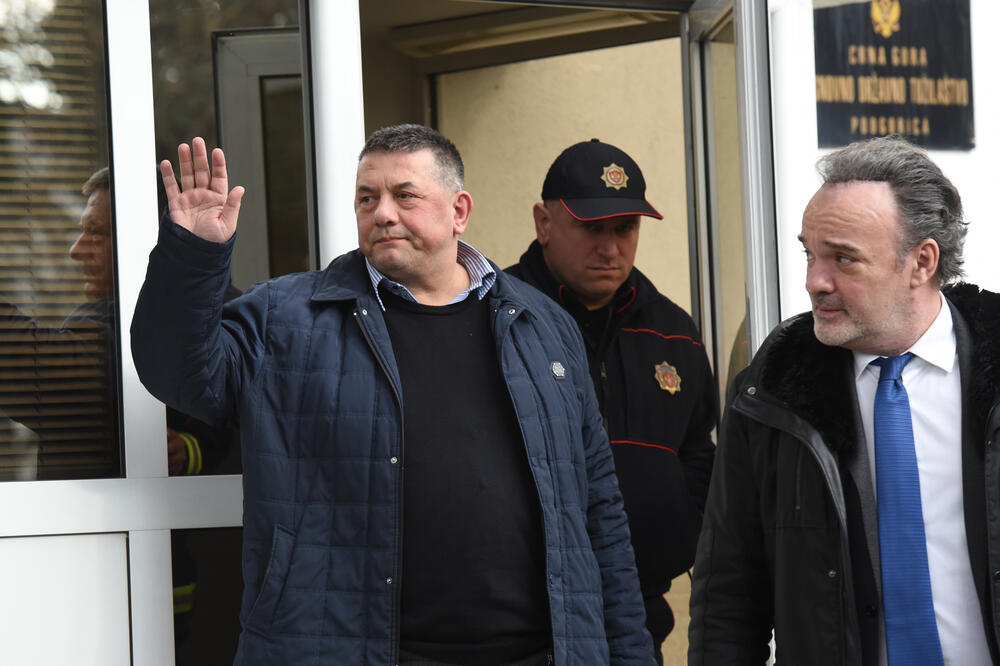 Gojko Raičević nakon puštanja na slobodu, Foto: Savo Prelević