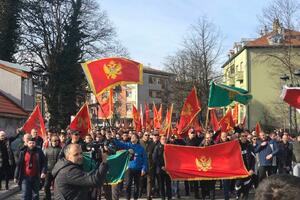 Na Cetinju održana šetnja protiv najavljene litije