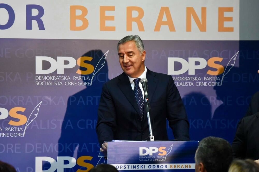 Đukanović u Beranama, Foto: DPS, DPS