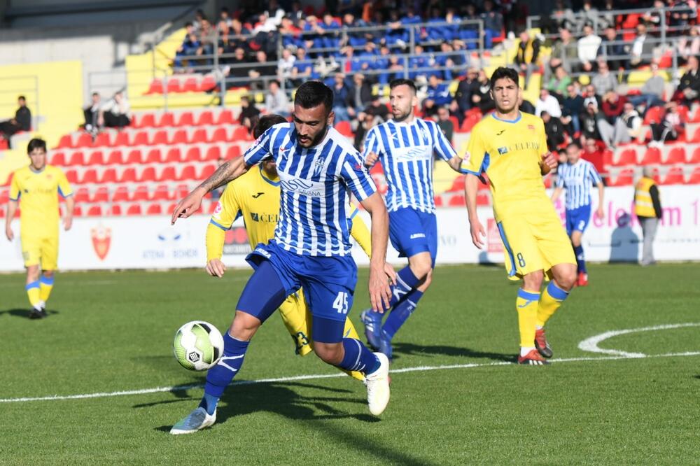 Moraitis je postigao prvi gol u dresu Budućnosti, Foto: Savo Prelević