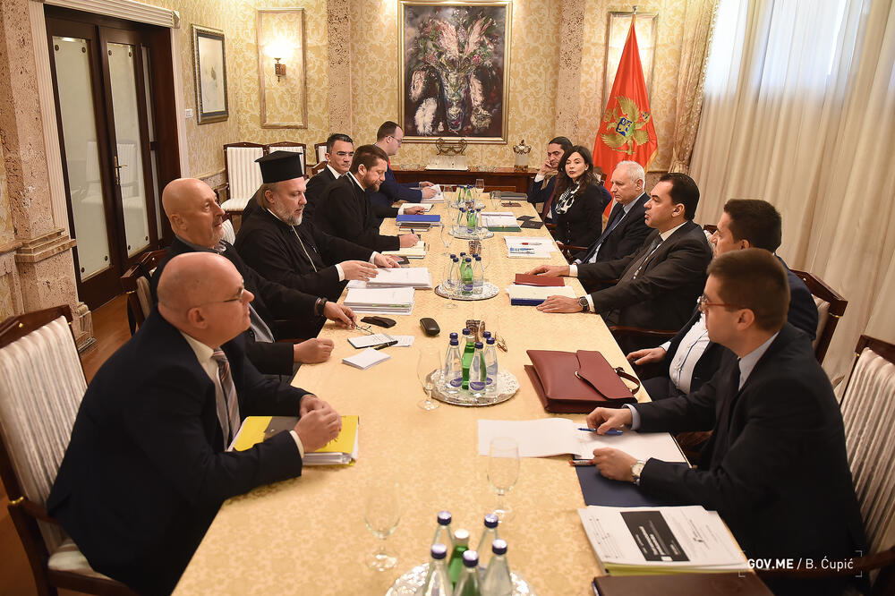 Sa prethodnih pregovora ekspertskih timova Vlade i Episkopskog Savjeta Srpske pravoslavne crkve, Foto: Vlada Crne Gore