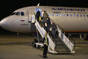 Avion sa ruskim državljanima iz Podgorice poletio za Rusiju