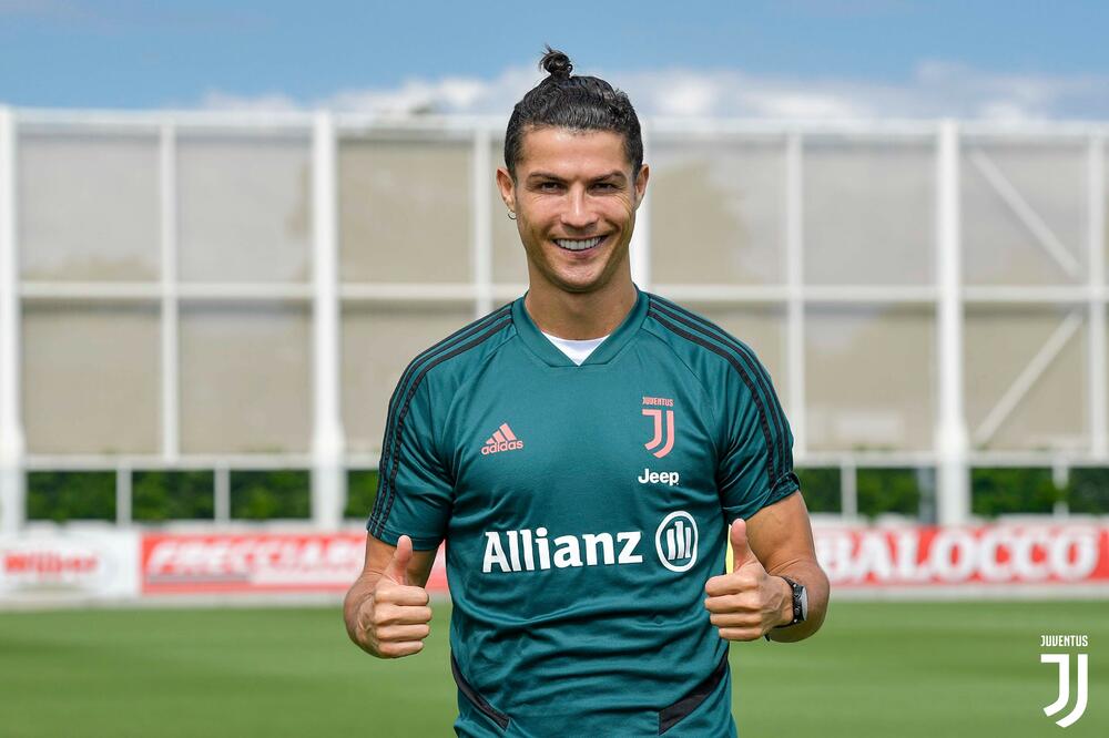 Ronaldo na treningu Juventusa