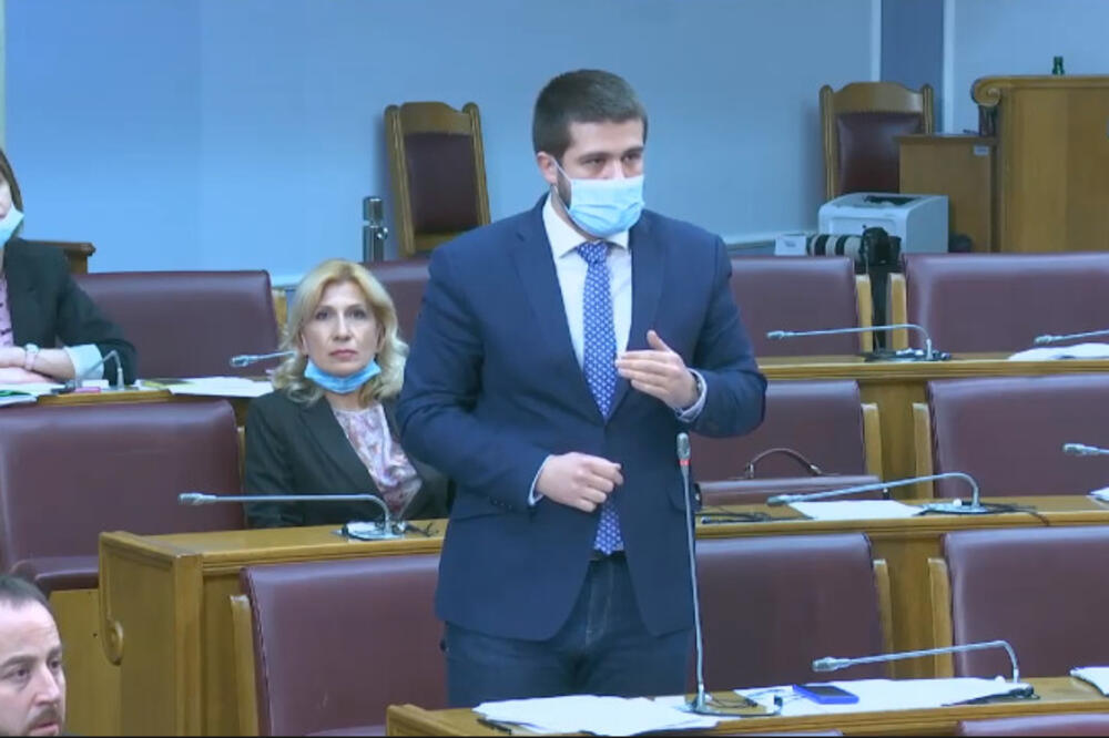 Nikolić danas u parlamentu, Foto: Printscreen YouTube