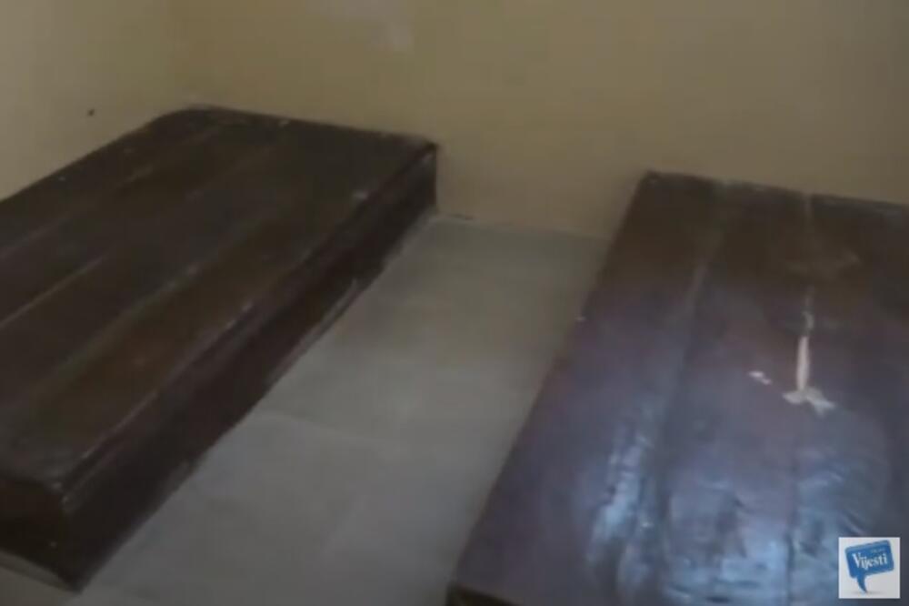 Detalj prostorije za zadržavanje zatvorenika, Foto: Screenshot/TV Vijesti