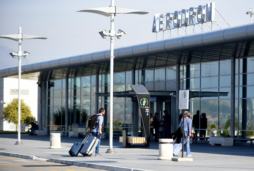 Podgorica airport is small but convenient