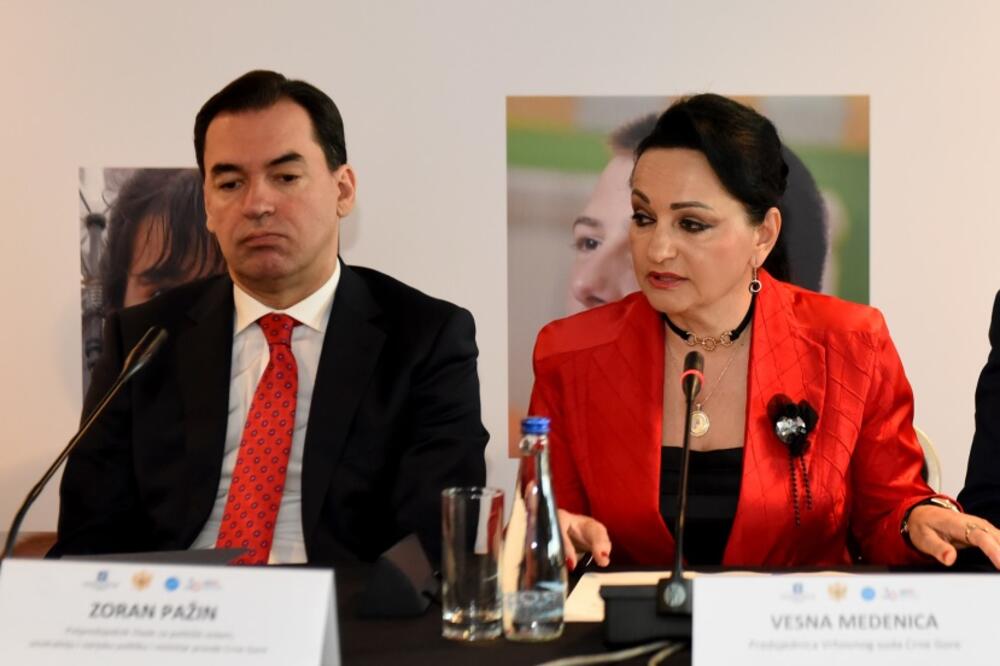 Ministar rekao da je izbor ustavan: Pažin i Medenic, Foto: Savo Prelević