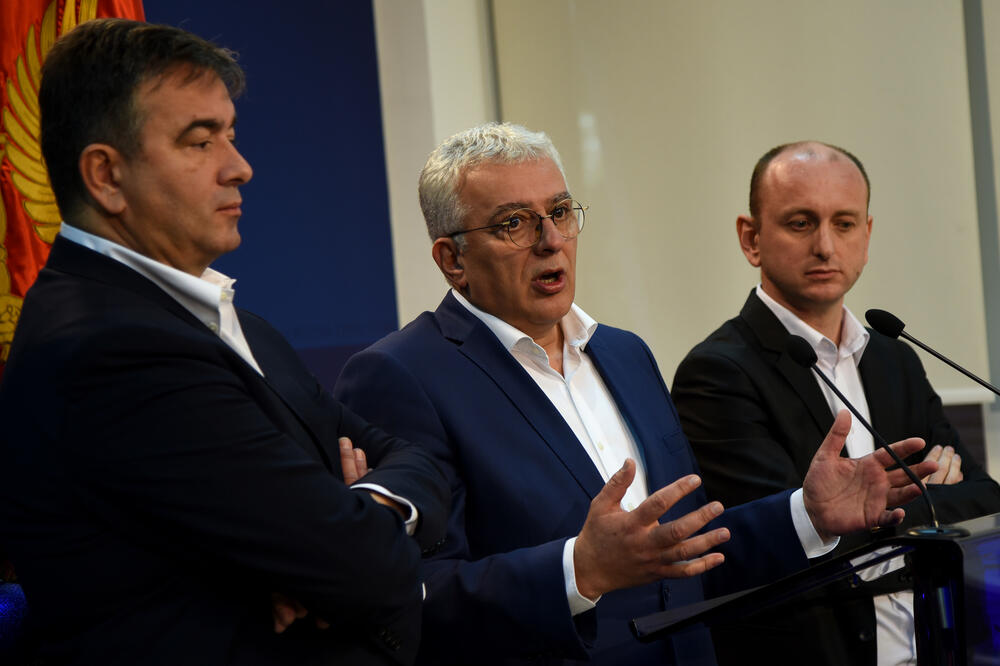 Medojević, Mandić i Knežević, Foto: Luka Zeković
