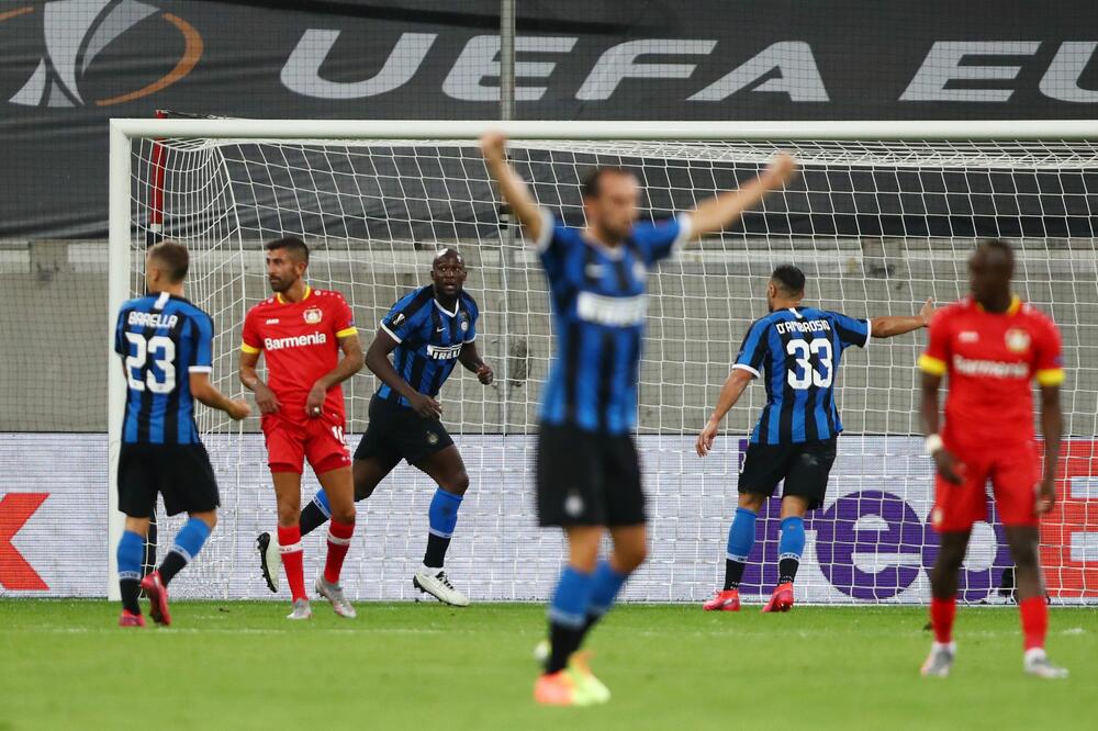 Fudbaleri Intera slave gol Lukakua, Foto: REUTERS